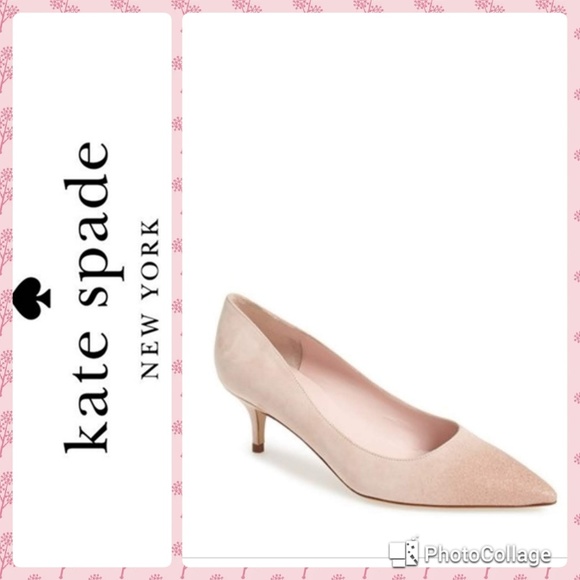 blush pink kitten heels